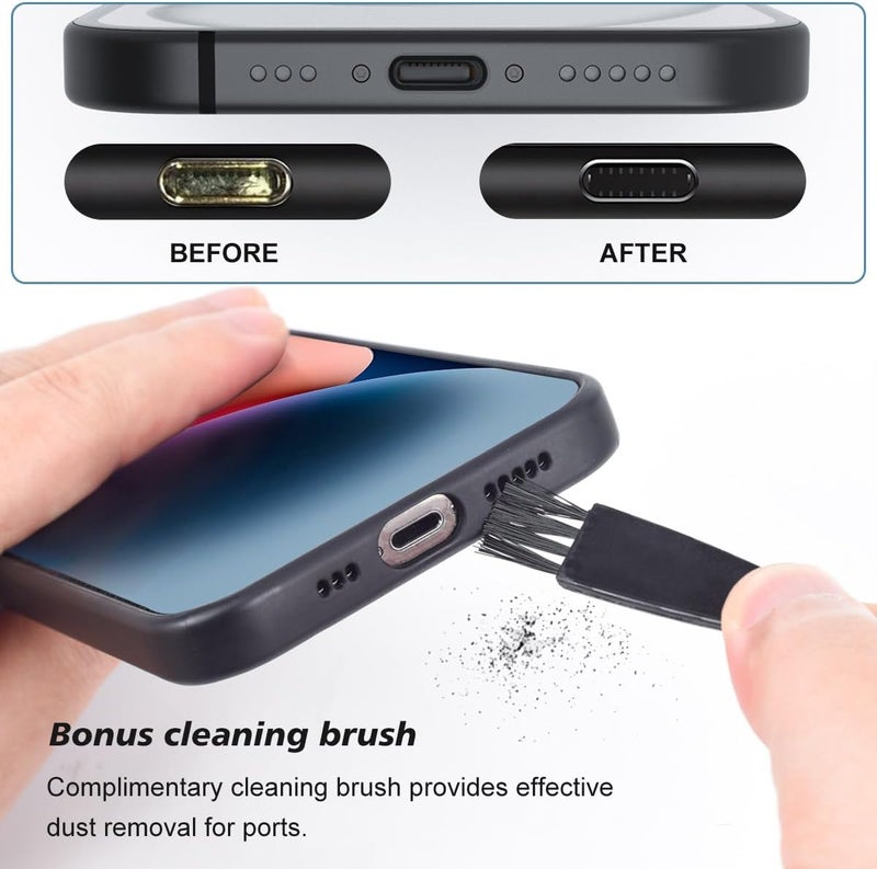 WLXTREE 12PACK Lightning Anti Dust Plug with Easy-Grip Tab Compatible with iPhone 14,14 Pro Max,iPhone 13,13 Pro Max,12,11,11 Pro,X,XS,XR,8,7,iPhone Charging Port Plug Dust Cover Caps - Image 4